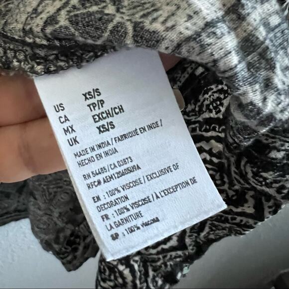 American Eagle Open From Kimono Sweater Multi Print Boho Festival Oversized XS - Picture 9 of 9